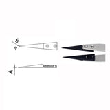 Dumont tweezers style WA1, replaceable ESD tips (EMS)