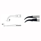 Dumont tweezers style WA1, replaceable ESD tips (EMS)