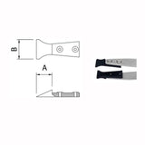 Dumont tweezers style WA1, replaceable ESD tips (EMS)