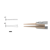 Dumont tweezers style WA1, replaceable buxus tips (EMS)