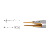 Dumont tweezers style WA1, replaceable buxus tips (EMS)