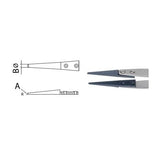 Dumont tweezers style WA1, replaceable STD tips (EMS)