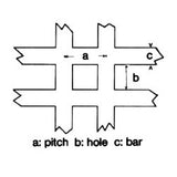 Veco centre reference grids, square mesh