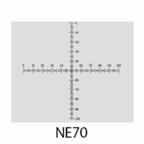 NE70 eyepiece reticles, crossed scale