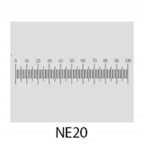 NE20 eyepiece reticles, horizontal
