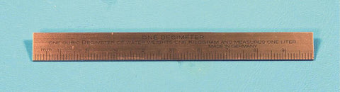 Steel ruler, 10cm
