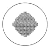 Round gridded photoetched coverslips, dia. 25mm