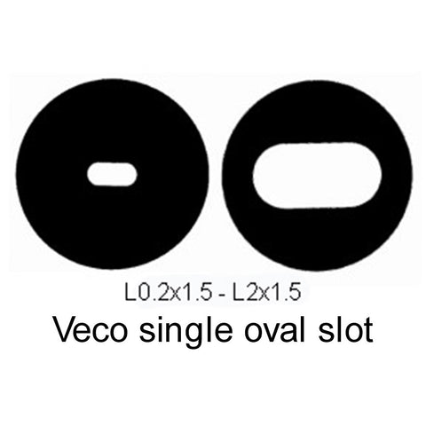 Veco grids, single oval slot