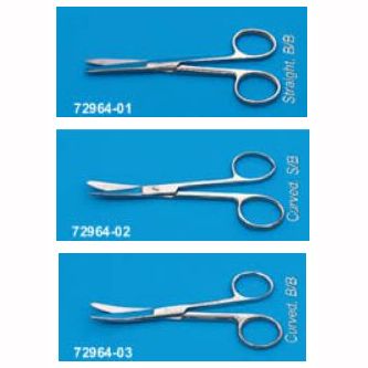 Dissecting scissors, 114mm, (4 1/2")